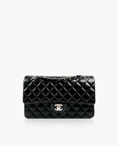 Chanel Timeless Medium Black Lambskin SHW