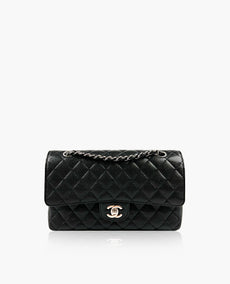 Chanel Timeless Medium Black Caviar SHW