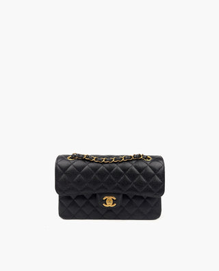 Chanel Timeless Small Black Caviar GHW