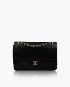 Chanel Timeless Medium Vintage GHW musta lampaannahka