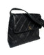 Chanel Stitched Shoulder Flap Bag Black