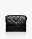 Chanel Stitched Shoulder Flap Bag Black