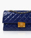 Chanel Clutch in Blue Patent Leather GHW