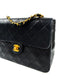 Chanel Vintage Mini Flap Bag  Black Lambskin 24 K GHW