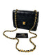 Chanel Vintage Mini Flap Bag  Black Lambskin 24 K GHW