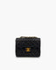 Chanel Mini Square Vintage musta lampaannahka 24 k GHW