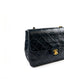 Chanel Vintage Mini Matrasse Flap Musta lampaannahka 24 K GHW