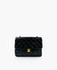 Chanel Vintage Mini Matrasse Flap Musta lampaannahka 24 K GHW