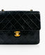 Chanel Vintage Mini Matrasse Flap Black Lambskin 24 K GHW