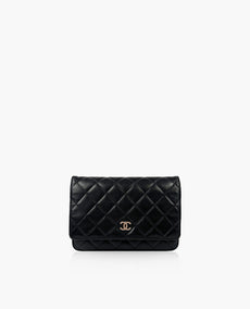 Chanel WOC Black Lambskin SHW