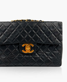 Chanel Timeless Maxi Jumbo Vintage Black Lambskin GHW