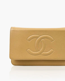 Chanel Timeless CC WOC Caviar Beige GHW