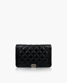 Chanel WOC Black Caviar The Boy Lock RHW