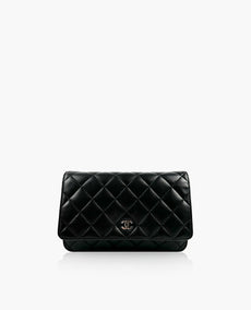 Chanel WOC Black Lambskin SHW