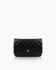 Chanel WOC Black Lambskin SHW