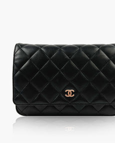 Chanel WOC Black Lambskin SHW