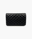 Chanel WOC Black Lambskin Quilted CC SHW