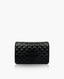 Chanel WOC Black Lambskin Quilted CC SHW