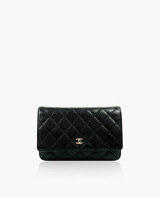 Chanel WOC Black Caviar SHW