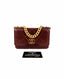 Chanel 19 WOC Burgundy Shiny Crumpled Calfskin Quilted