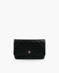 Chanel WOC Black Caviar SHW