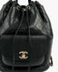 Chanel Quilted Backpack with CC Front Caviar Pocket Black CHW