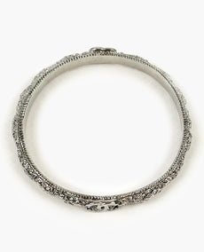 Chanel Graphite Crystal CC Bracelet