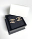 Chanel CC Champagne Earrings with Crystals  2cm