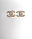 Chanel CC Champagne Earrings Crystals