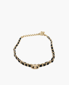 Chanel Chain CC Champagne Choker -kaulakoru