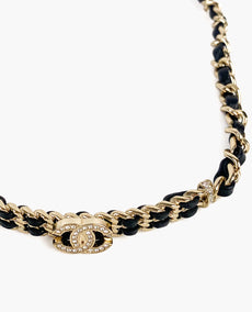 Chanel Chain CC Champagne Choker -kaulakoru