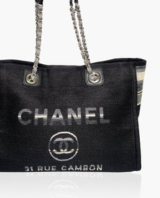 Chanel Deauville kangaskassi pieni GHW