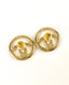 Chanel Crystal CC Earrings in Circle 2022 Cruise Collection