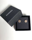 Chanel CC Silver Snowflake Earrings