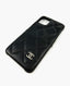 Chanel Quilted iPhone Coco Tech Case Black Caviar