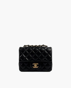 Chanel Mini Square Black Lambskin CHW