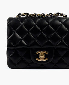 Chanel Mini Square Black Lambskin CHW