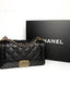 Chanel Boy Double Stitch Old Medium Black Calfskin Antique Gold HW