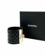 Chanel Black 2017 CC Quilted Wrap Leather Cuff Bracelet