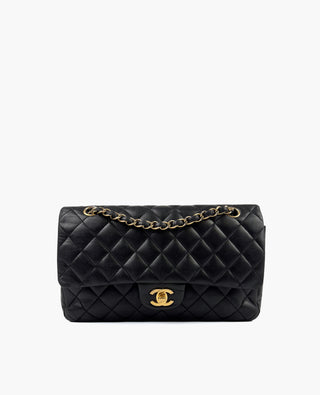 Chanel Timeless Medium Black Lambskin GHW