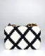 Chanel Calfskin Crochet 19 WOC White Black