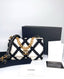 Chanel Calfskin Crochet 19 WOC White Black