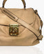 Chloe Elsie Leather Satchel Beige