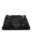 Christian Dior Black Cannage Satin Charming Lock Tote Bag