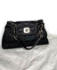 Christian Dior Black Cannage Satin Charming Lock Tote Bag