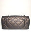 Chanel Ultimate Stitch Flap Metallic Dark Gray Quilted Lambskin SHW