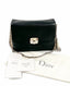 Dior Diorling Large Black Leather Ivory Python Skin Shoulder Bag