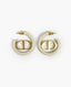 Dior 30 Montaigne Ivory Gold Earrings