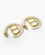 Dior 30 Montaigne Ivory Gold Earrings