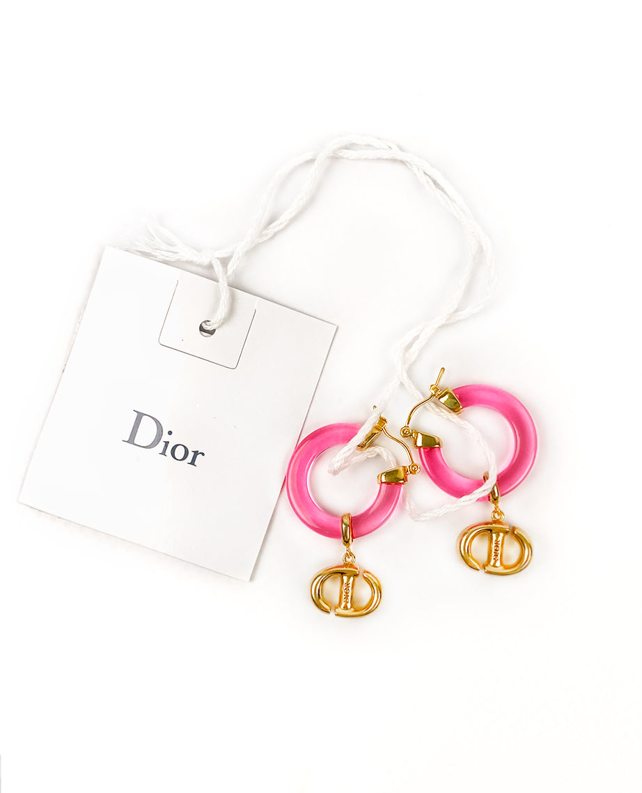 Dior CD Navy Earrings – Luxury Helsinki